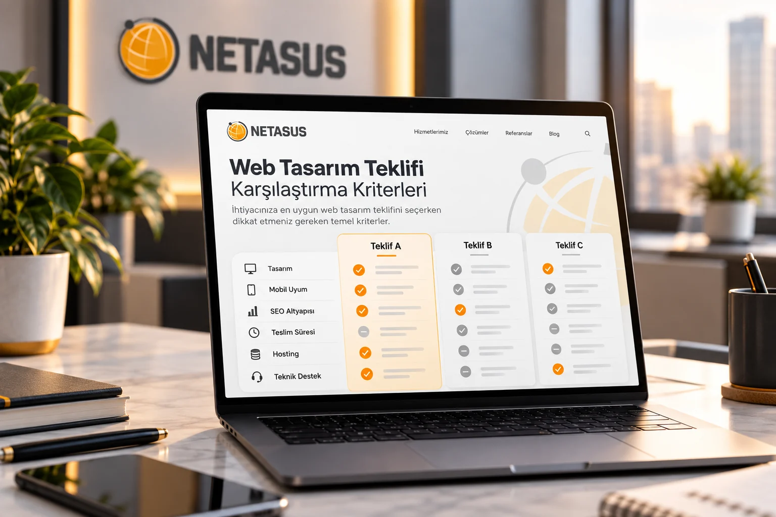 Web tasarım tekliflerini karşılaştırma kriterleri