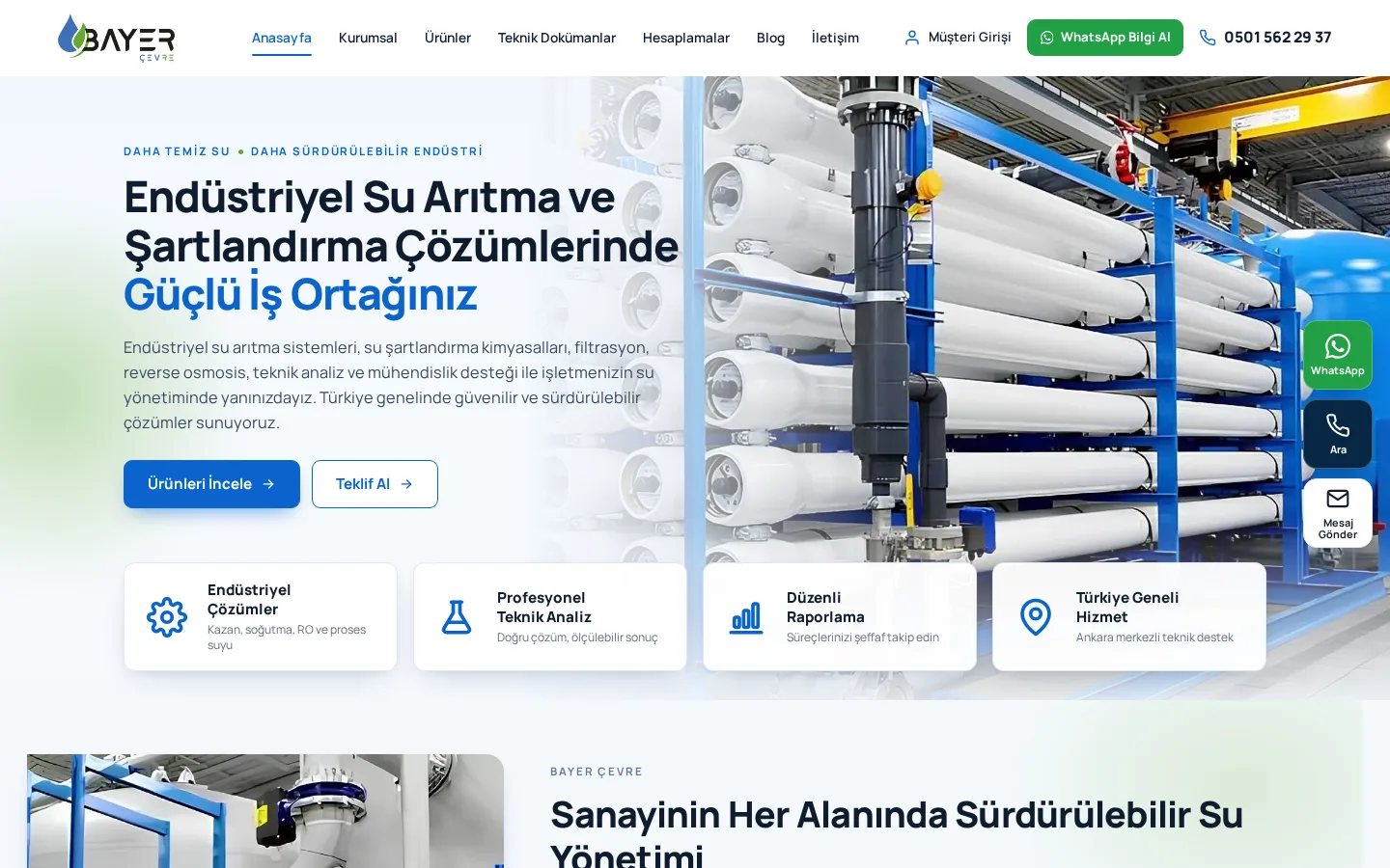 Bayer Çevre canlı web sitesinin 30.10.2026 tarihli görünümü.