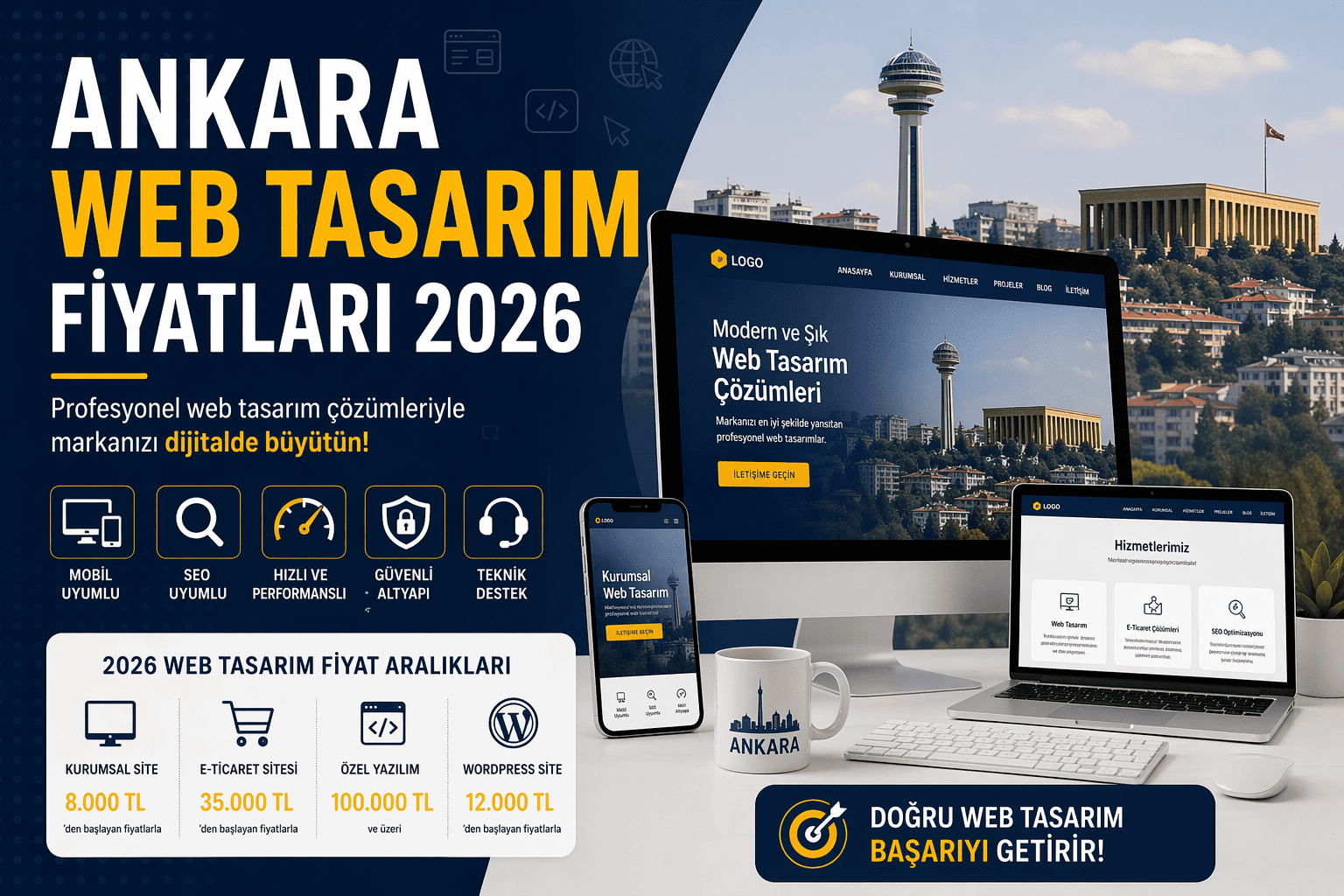 Ankara Web Tasarım Fiyatları 2026