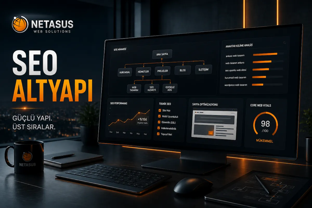 SEO altyapılı Ankara web tasarım stratejik site mimarisi