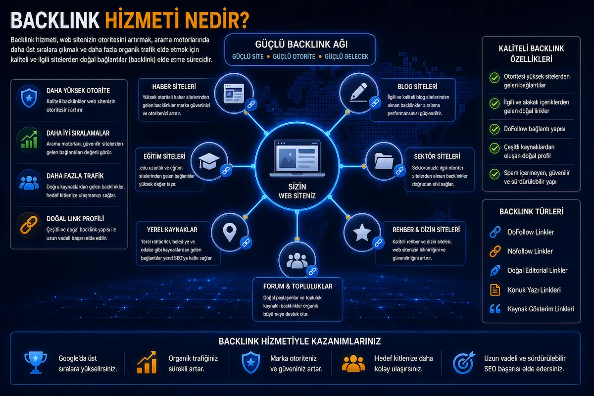 Backlink hizmeti nedir doğal bağlantı ağı