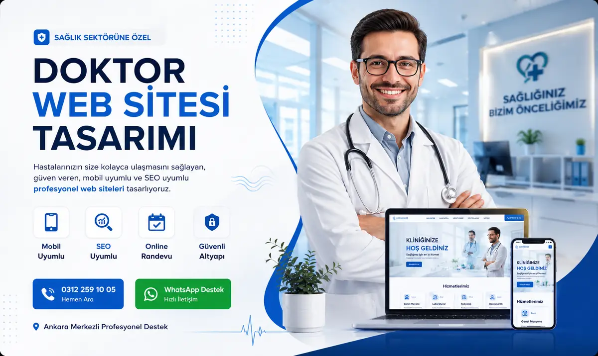 Doktor web sitesi tasarımı
