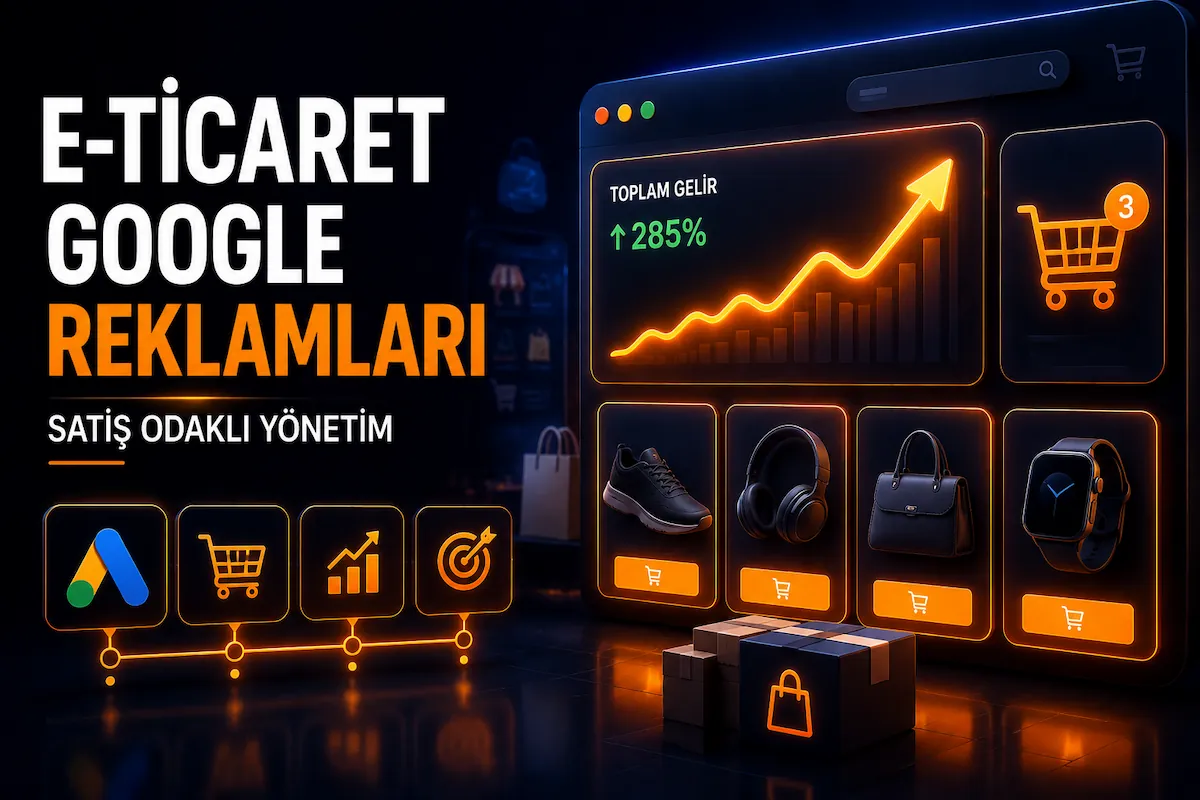 E-Ticaret Google Reklamları satış odaklı yönetim