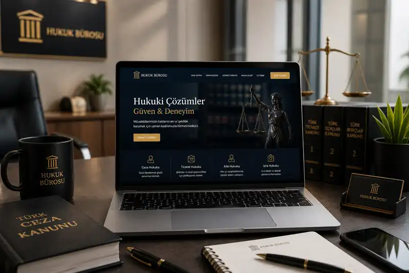 Hukuk bürosu web tasarım ve SEO uyumlu web sitesi