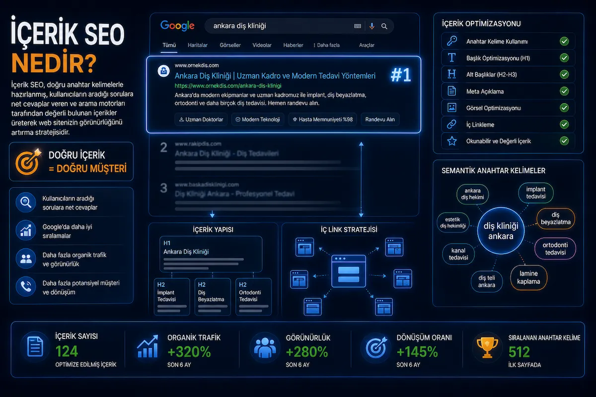 İçerik SEO nedir ve SEO uyumlu içerik optimizasyonu
