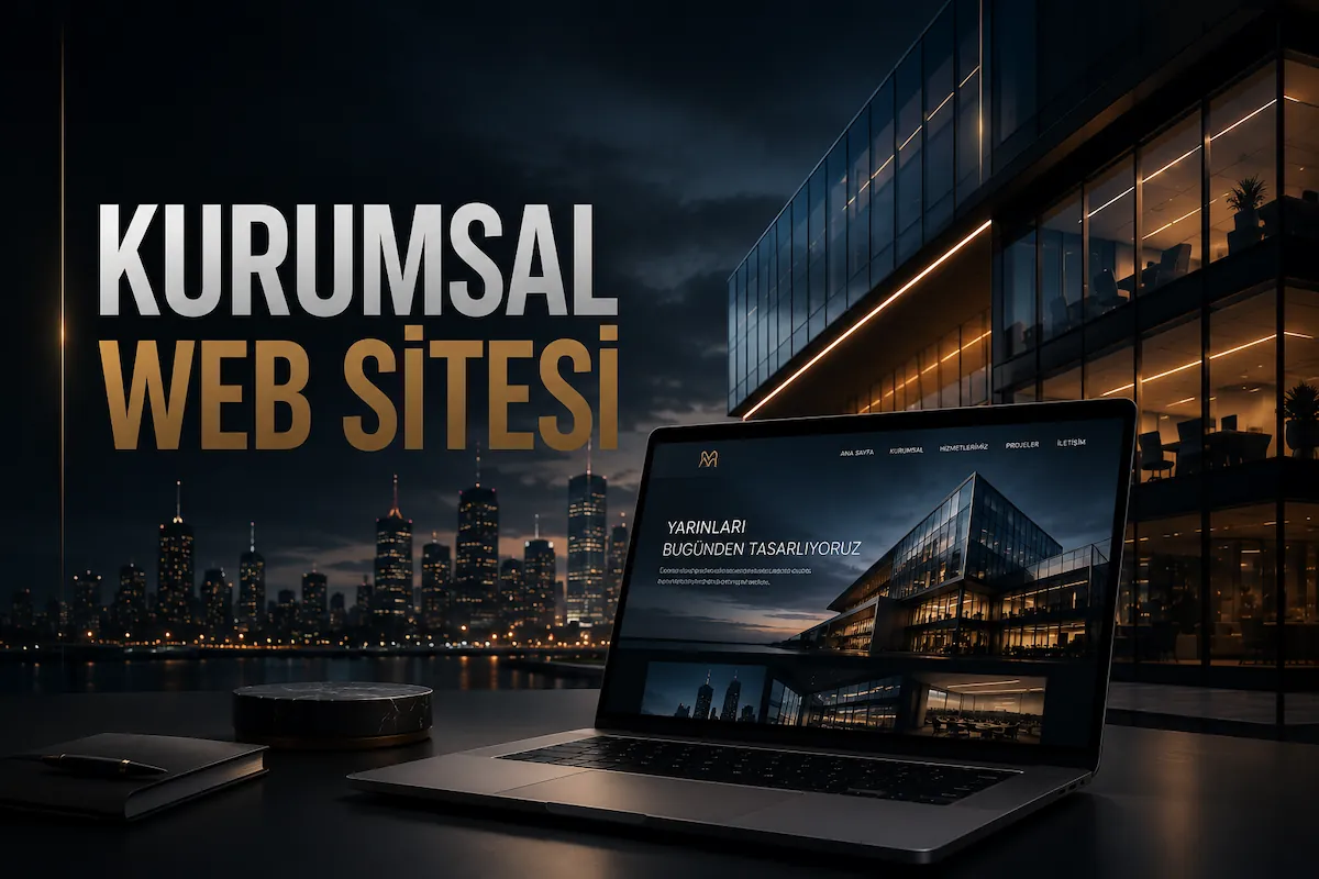 Kurumsal web sitesi hizmeti premium web tasarım görseli