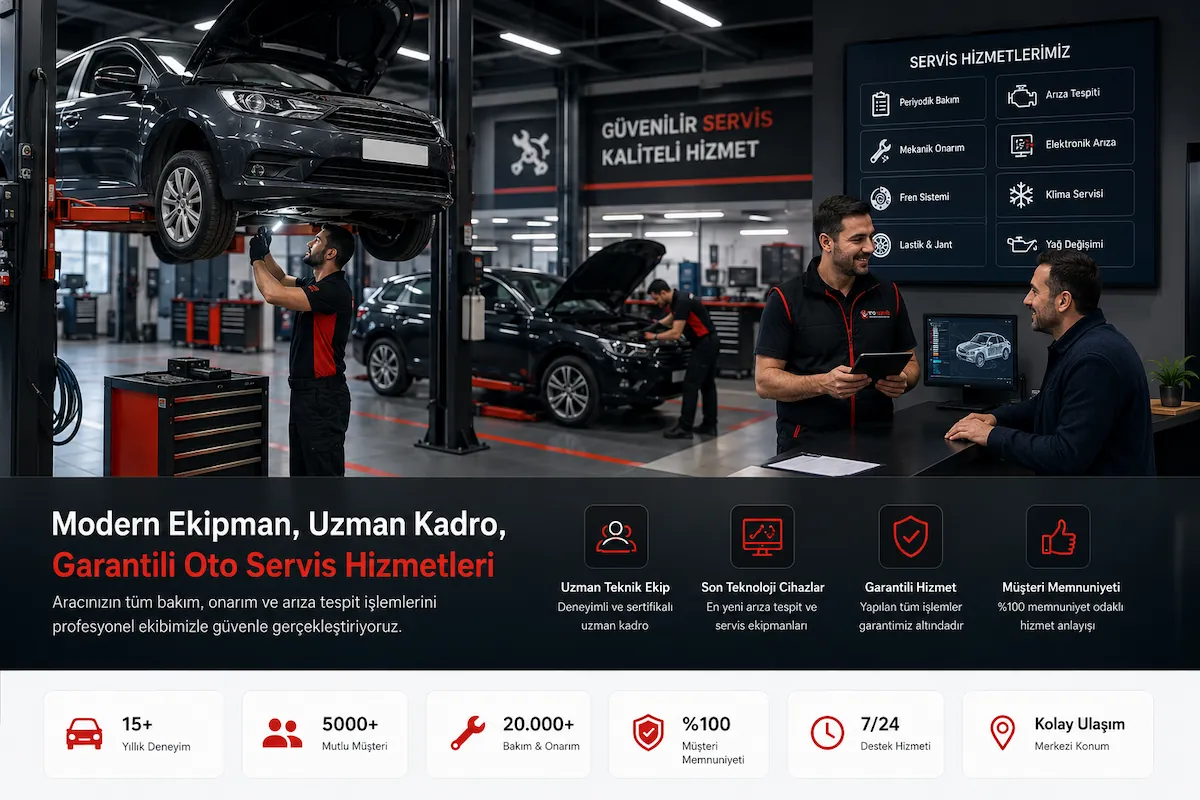 Modern oto servis ortamı