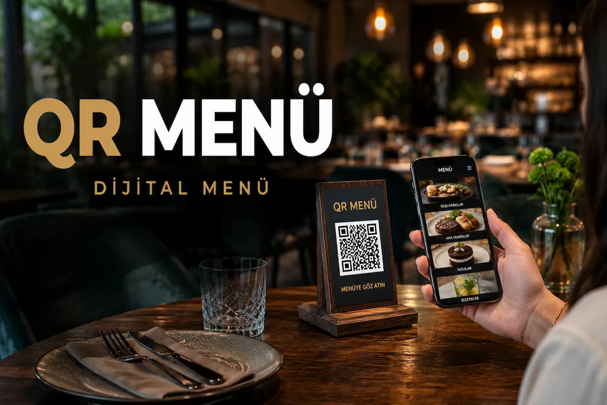 QR Menü Sistemi ile dijital menü tasarımı