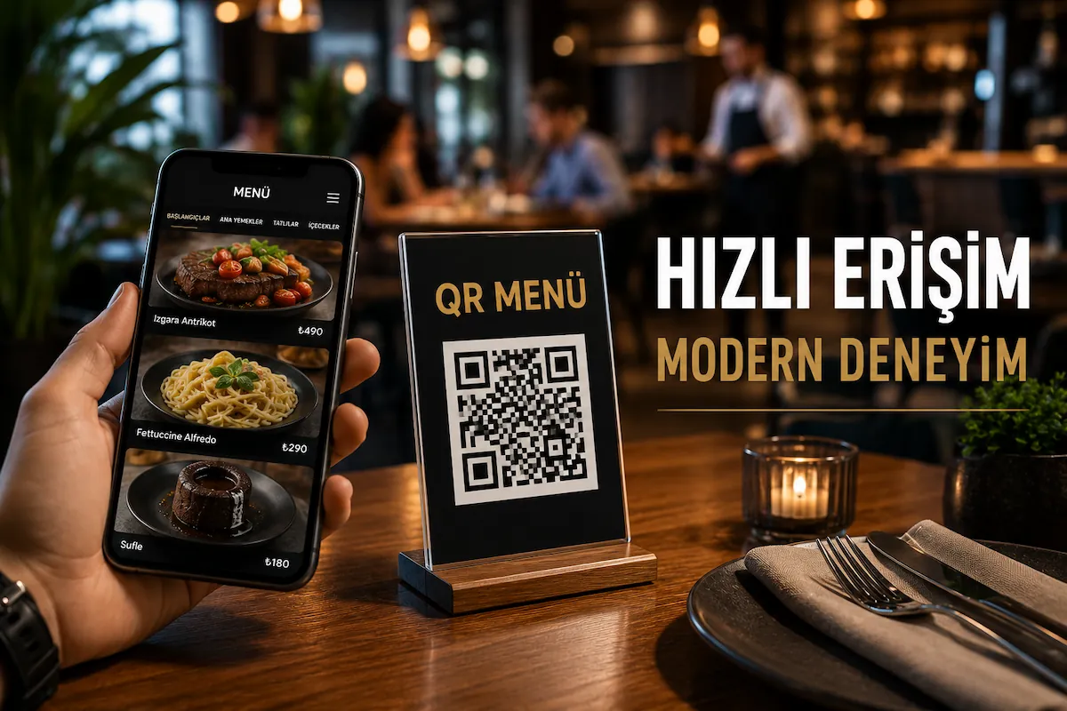 Profesyonel QR Menü Sistemi ve modern restoran deneyimi