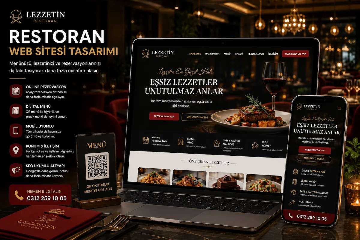Restoran web sitesi tasarımı
