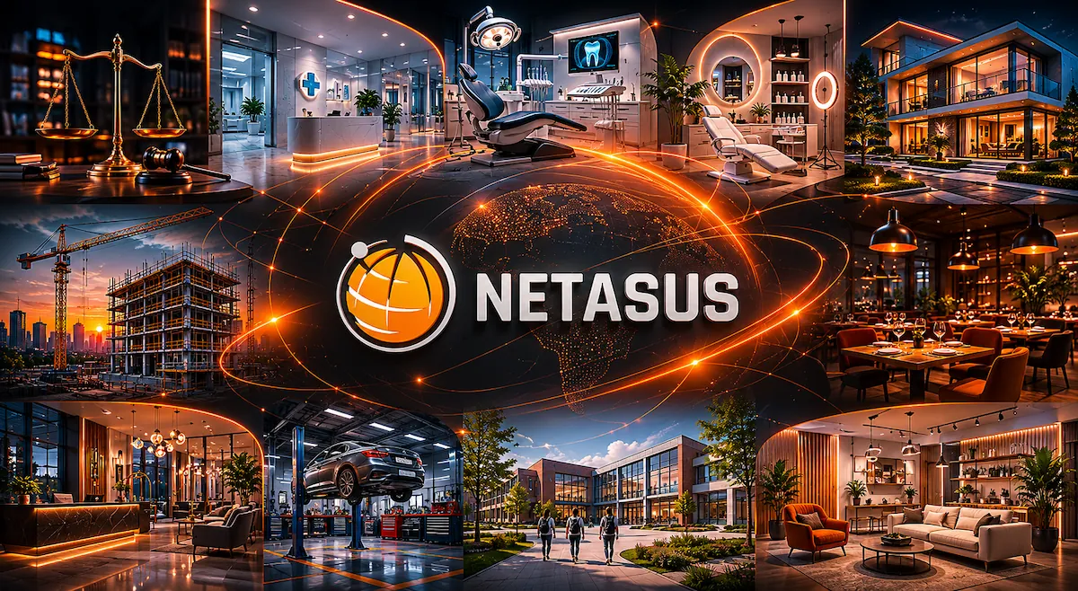 Netasus sektörel web siteleri ve dijital çözüm alanları