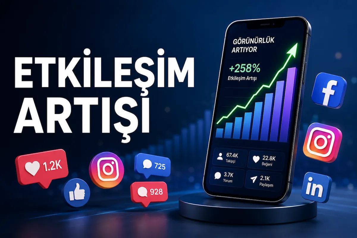 Sosyal medya etkileşim artışı