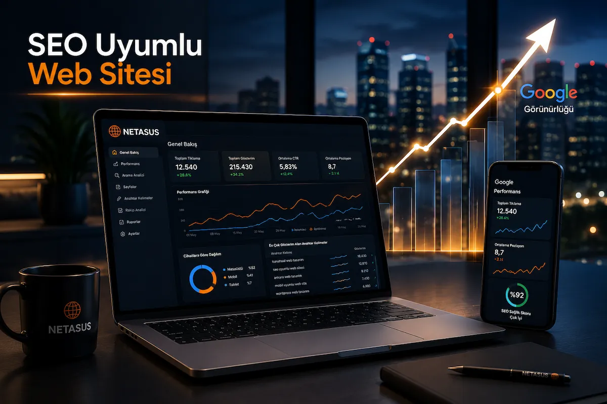 Çankaya SEO uyumlu kurumsal web sitesi Google görünürlüğü